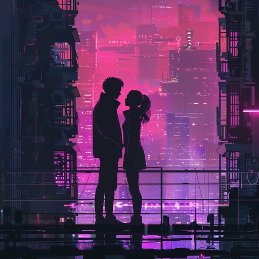 Enchanting and ethereal, this track paints a sonic picture of a deeply romantic connection in a world driven by technology and neon lights. Perfect for evoking the emotions of love in a dystopian future.