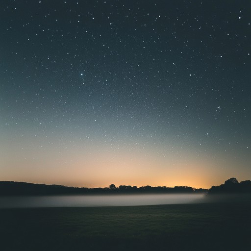 A dreamlike ambient composition that envelops the listener in layers of soft, shimmering textures, evoking a peaceful journey through a starlit sky.