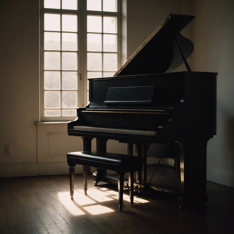 This instrumental track uses a minimalistic approach to explore the depths of introspection and solitude through a haunting piano melody. The music slowly evolves, mimicking the gentle unfolding of the inner self during quiet moments of reflection.