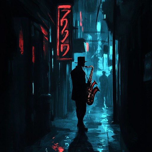 Explore a shadowy urban landscape with a track that features eerie saxophone solos, deep bass lines, and smooth house rhythms. This enigmatic composition blends the cool sophistication of jazz with the pulsating energy of house music, creating an atmosphere of suspense and allure perfect for late night rendezvous.