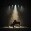 mournful piano melodies evoke deep theatrical sorrow