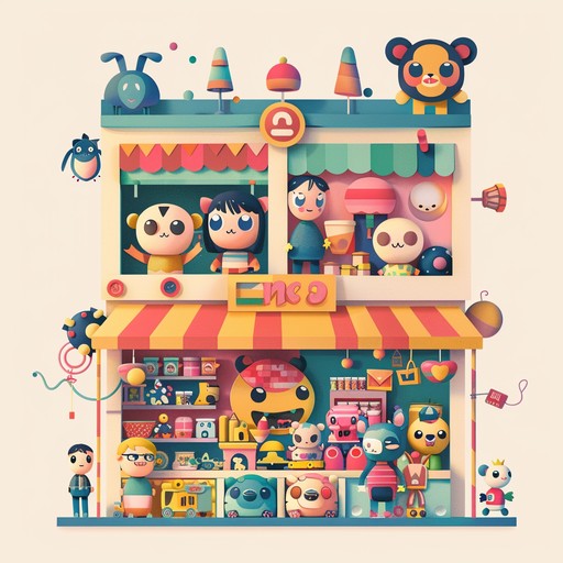 A playful melody that conjures the whimsy of a toy shop, where the toys come alive with cheerful banter and playful antics. Filled with quirky rhythms and bright tones, this song will transport listeners to a world of childhood wonder.