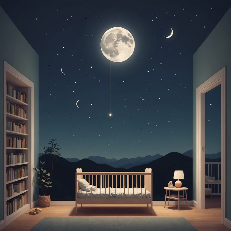 An enchanting song with delicate music box notes that weave through a soundscape of nocturnal quietude, designed to calm and reassure children at bedtime.