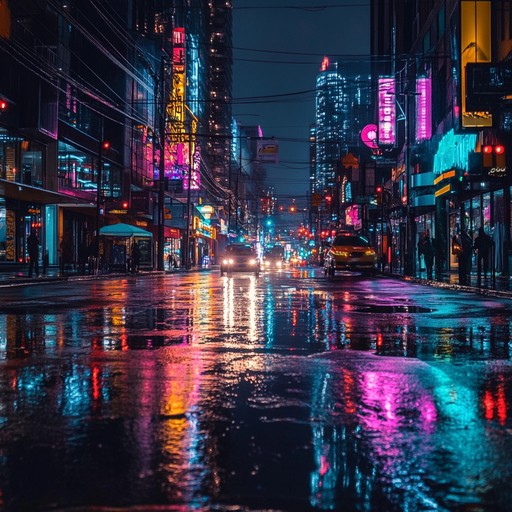 A futuristic electronic piece combining pulsating beats with ethereal synths, evoking the essence of a neon lit metropolis. The track's dynamic progression captures the electrifying energy and whimsical daydreams of city life, creating an immersive sonic landscape. Perfect for night time drives and introspective moments.