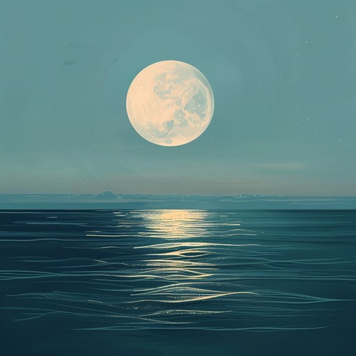 A delicate composition that creates images of serene nighttime ocean waves caressed by moonlight. The track is predominantly guided by a soft, melodious hang drum, creating an atmospheric harmony that invites relaxation and mindfulness. The soundscape is enhanced with subtly layered ambient elements that suggest the gentle lap of distant waves and a breeze that carries whispers of solitude and calmness.