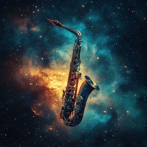 Experience a celestial groove dimension where ethereal beats and spacey saxophone intertwine, transporting listeners through a cosmic soundscape filled with mystery and enchantment