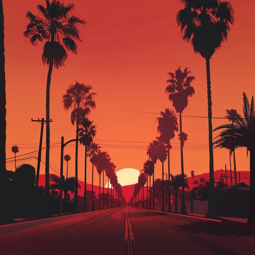 Imagine the golden hues of a los angeles sunset over the bustling boulevard, the sky painted in oranges and pinks. This track captures the vibrant pulse of city life merging with the calm of approaching night. Infectious beats are interspersed with smooth synths and occasional jazz influences to provide a deeply groovy, danceable vibe perfect for any evening get-together.