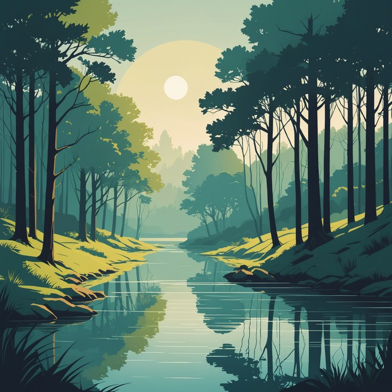 This instrumental merges calm, serene undertones with the rhythmic complexity of drum and bass, offering a peaceful oasis of sound that invites listeners to unwind and rejuvenate. It balances gentle percussion with ethereal synthetic melodies, crafting a soundscape that feels like a tranquil river flowing through a serene landscape.