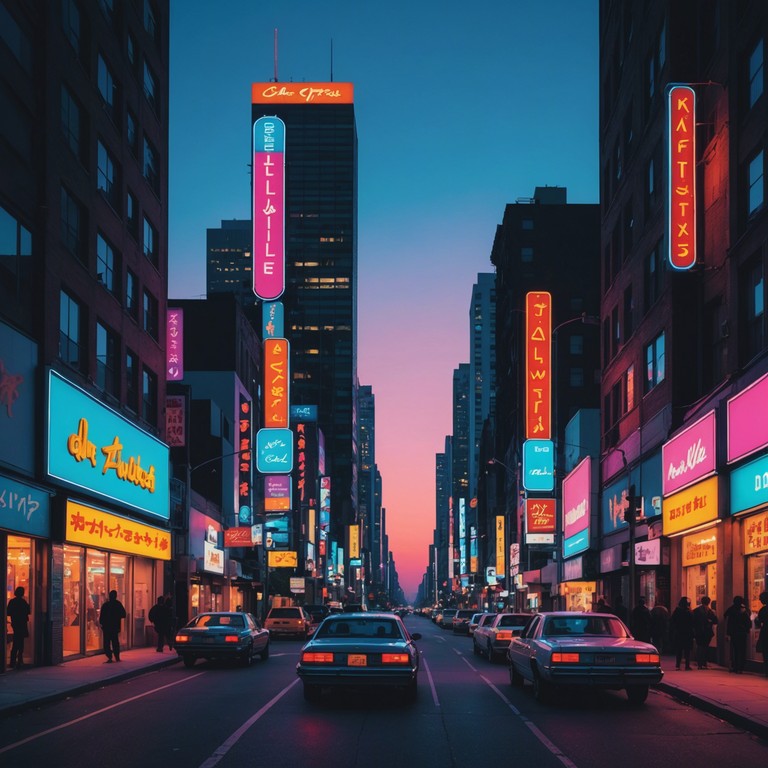 Imagine cruising through a retro futuristic cityscape at night, lights blurring past as the energetic, melodious synthwave tunes enrich the ambiance of motion and thrill. A soundtrack that perfectly complements scenes of exhilarating pursuits or animated explorations in a neon infused world.