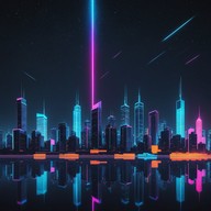 futuristic soundscapes meet playful undertones in cyberpunk style