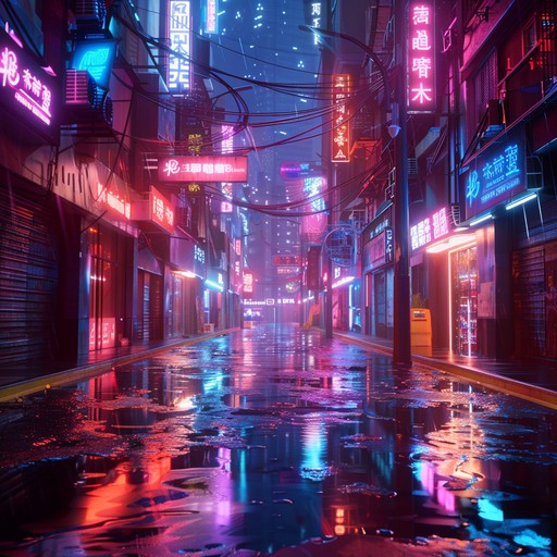 This track captures the essence of a dense urban atmosphere, conveying feelings of solitude and introspection with haunting synthesizer lines and melancholic harmonies, perfect for late night reflections.