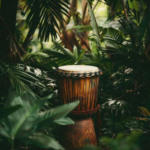 Explore the enigmatic depths of a jungle through primal drum beats and ambient tones. This rhythmic journey captures the essence of ancient mysteries and untamed nature, enveloping listeners in a world where the known meets the unknown.