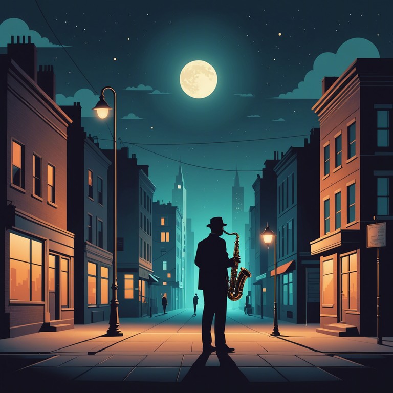 This track embodies the essence of a late night urban experience, blending traditional soul vibes with the modern cityscape. The music meanders through themes of solitude and companionship in a bustling city, reflecting both the isolation and community found in urban life. The saxophone carries the melody, weaving through rich, ambient soundscapes that echo the complex emotions of city living