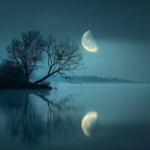 As the full moon casts an eerie glow, this enchanting composition weaves a tapestry of intrigue and wonder. Delicate piano notes dance with the ethereal whispers of a flute, creating a mesmerizing atmosphere. The gentle plucking of harp strings adds a touch of magic, while the soft brushing of cymbals and the distant echoes of chimes contribute to the otherworldly ambiance.