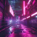 inward cyber reflection using atmospheric synthwave sounds.