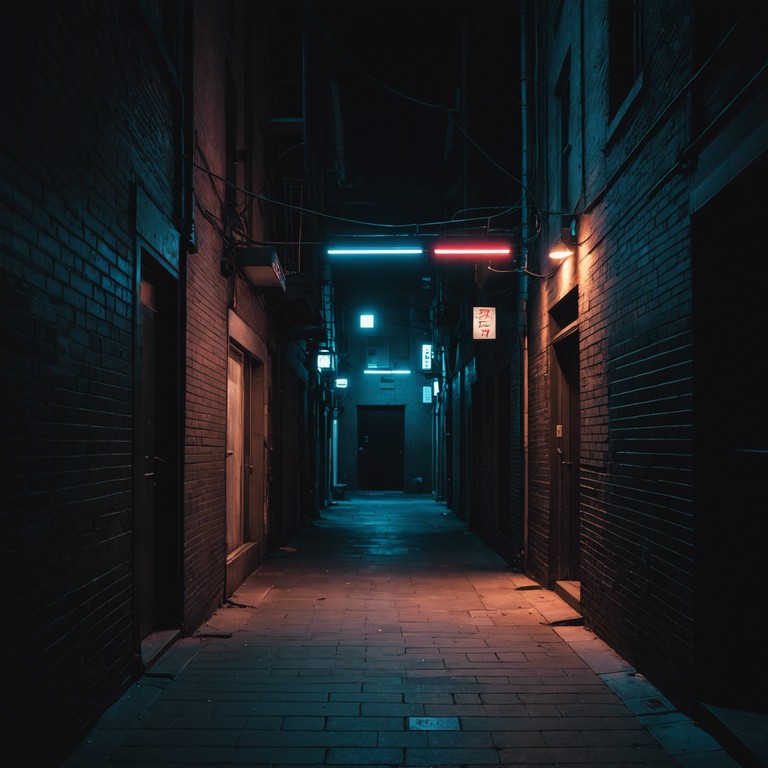 A hypnotic dance track that pulses through grimy, neon lit backstreets. This sinister pop song creates a haunting atmosphere with an incessant dance beat, echoing the loneliness and unease found in the dark corners of the city nightlife. Utilizing a steady flow of electrifying synths, the music navigates through the eerie unease of being alone in a crowd of shadows.