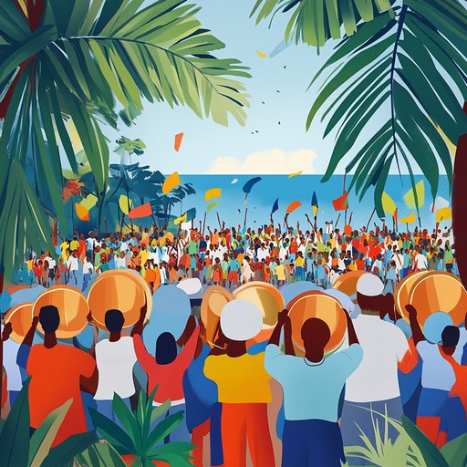 An upbeat instrumental track that combines the infectious rhythms of samba with the melodic richness of the steelpan, evoking the joyful atmosphere of holiday carnivals and celebrations.