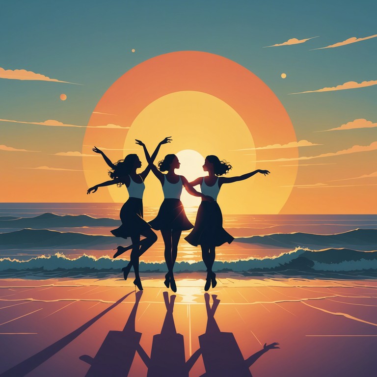 This alternative version focuses on the intoxicating joy and freedom felt at a fiery sunset salsa party, emphasizing the cultural richness and rhythmic energy that fills the air, encouraging everyone to dance with abandon.