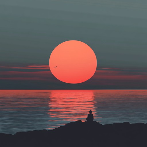 A slow and soothing instrumental piece featuring a gentle piano, emulating the ambiance of a sunset while invoking deep contemplation and soulful serenity. The piece takes the listener on a reflective journey, encouraging introspection and inner peace with each note.