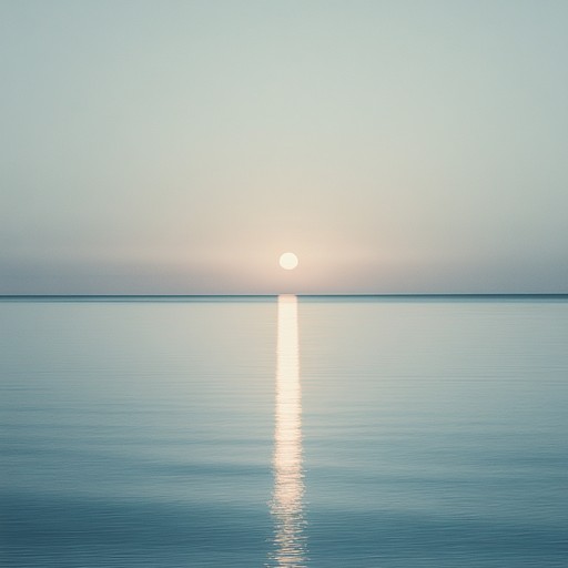 A tranquil composition that captures the serenity of dawn over a calm sea, blending ambient soundscapes with delicate melodic structure. The soothing tones aim to evoke a feeling of being at one with nature's serene moments.