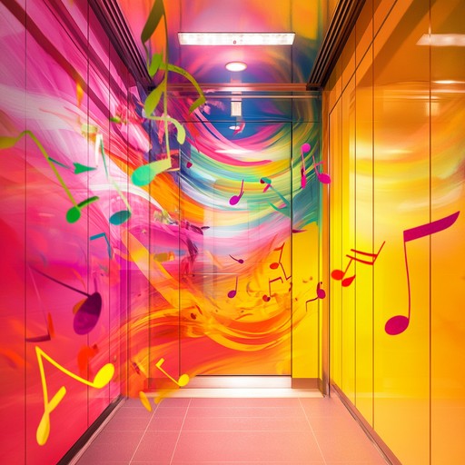 Imagine stepping into a vivid musical elevator, surrounded by colorful, catchy melodies and vibrant rhythms that instantly lift your mood. This dynamic muzak piece combines an upbeat tempo with playful melodic lines, turning any ride into a celebration of sound.