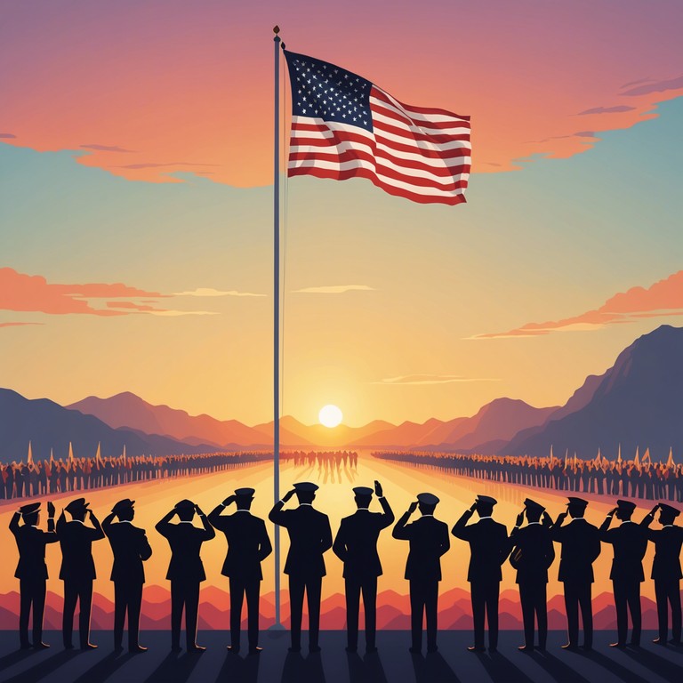 An orchestral composition that uses the dynamic range and timbre of a full symphony to evoke feelings of unity, patriotism, and celebration. The piece is intended to sound like a modern national anthem, honoring heroes and historic achievements. This track is perfect for national holidays, patriotic events, or any occasion that celebrates national pride.