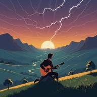 guitar cries like thunder, commanding attention