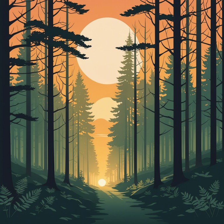 This track captures the serene and mystical ambiance of a sunlit forest at dawn, incorporating gentle melodies that intertwine seamlessly with the natural sounds of whispering winds and distant birdcalls. The piece serves as a soothing backdrop, ideal for relaxation or introspective moments.