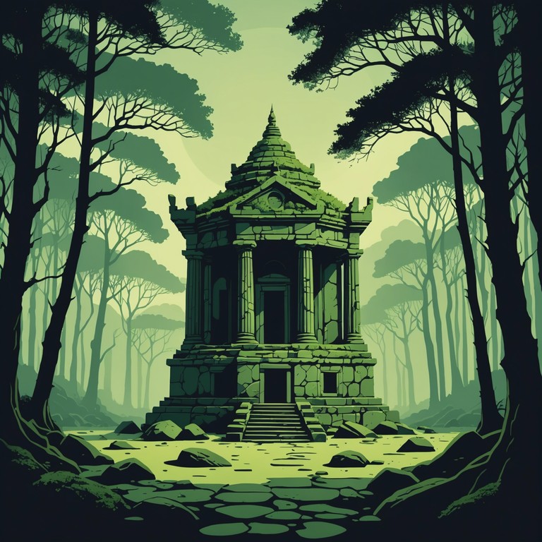 This track features a rich tapestry of ancient flute sounds intertwined with the distant echo of traditional percussions, creating a mesmerizing journey through time and myth. Melodies carry the weight of centuries, evoking images of historical rituals and forgotten landscapes. The piece gradually builds an atmosphere of mystery and reverence, as if attending a ceremony in a long lost civilization.