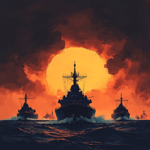 A thrilling instrumental celebrating russia's naval heritage with powerful compositions. Enriched with orchestral harmonies and driving rhythms, it evokes the grandeur of the sea and the bravery of sailors.