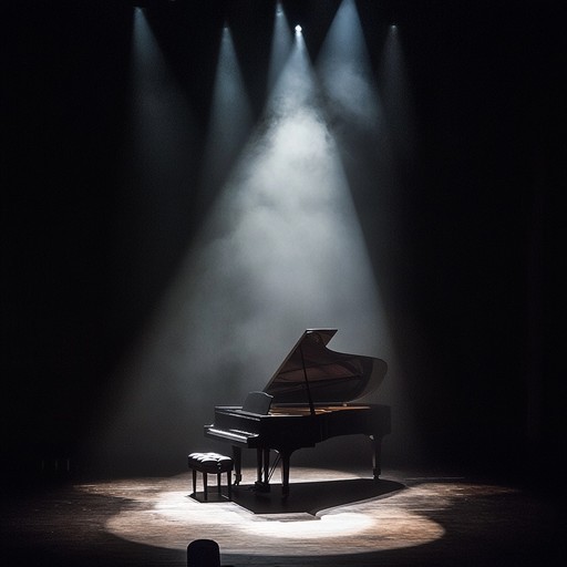 A captivating instrumental piece designed to bring out a sentimental and theatrical atmosphere. The melody sways gently, wrapped in the charm of an evening performance under soft stage lights. The nuances in the composition build drama and anticipation, capturing the essence of a love story unfolding on stage, with moments of tender intimacy contrasted with sweeping crescendos.