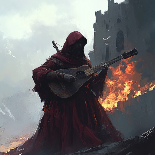 A powerful instrumental featuring intense lute melodies that convey the raw anger and defiance of a troubadour betrayed. The music builds with aggressive strumming and dark harmonies, immersing listeners in a medieval atmosphere of conflict and emotion.