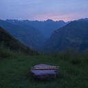 gentle pan flute echoing through ancient mountain landscapes