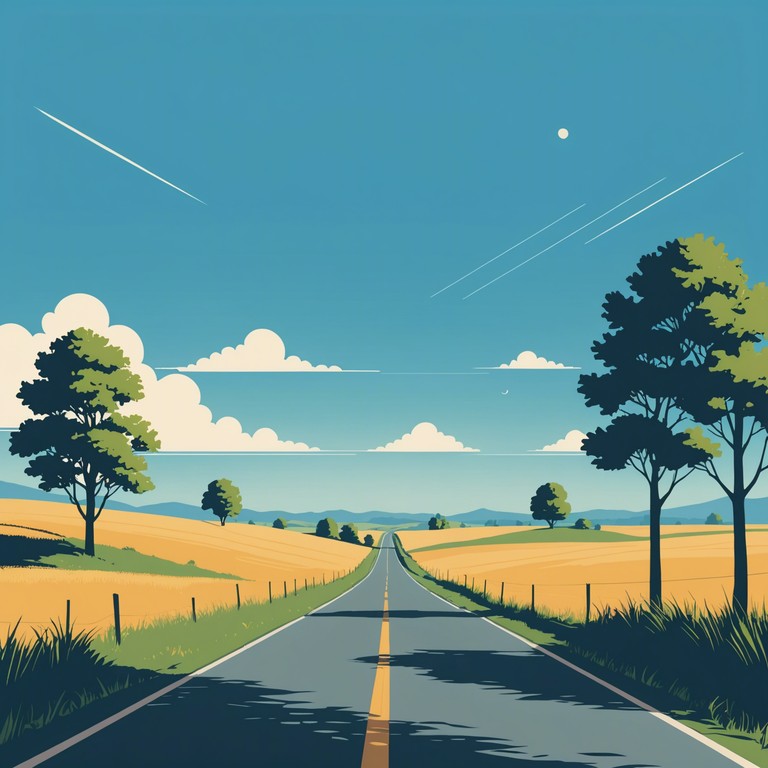 This track features an infectious melody that captures the essence of a bright, sunny day out in the countryside, perfect for driving down long stretches of road with the windows down and the music up, conveying a sense of freedom and joy.