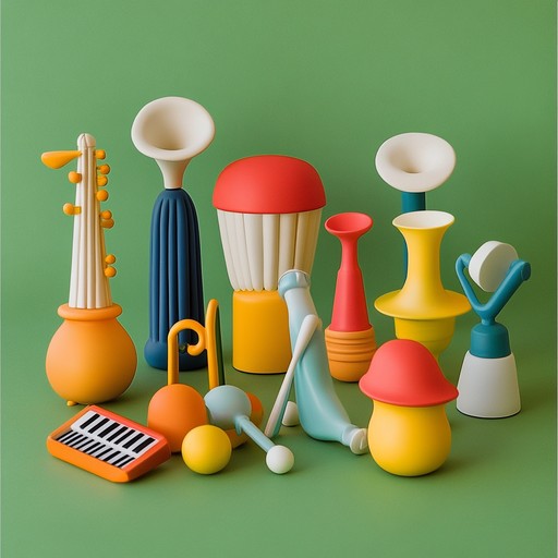 A lively, whimsical track that captures the feeling of a playful toy parade, utilizing a variety of toy instruments like the xylophone, toy piano, and kazoo to create an eccentric and cheerful melody. Perfect for evoking a childhood sense of wonder and mischief.