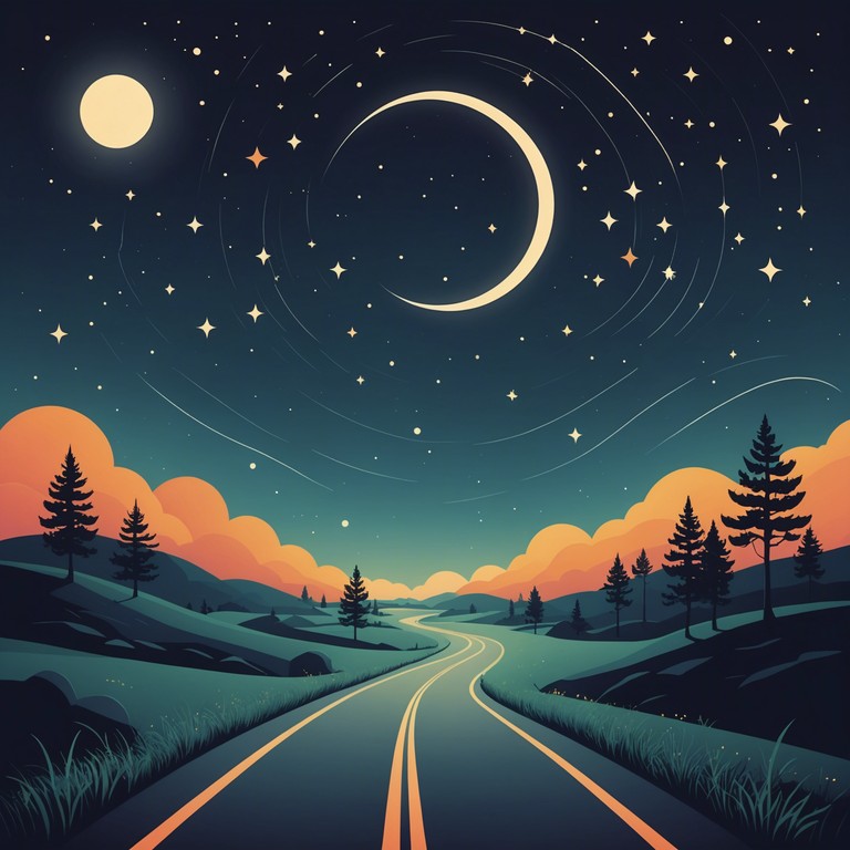 An evocative composition that travels through soul touching melodies created by an electric guitar. It paints the musical scenery of a reflective night journey, immersing the listener in a gentle blend of melancholy and serenity, where each note is a footprint on the heart's journey through old memories and new hopes.