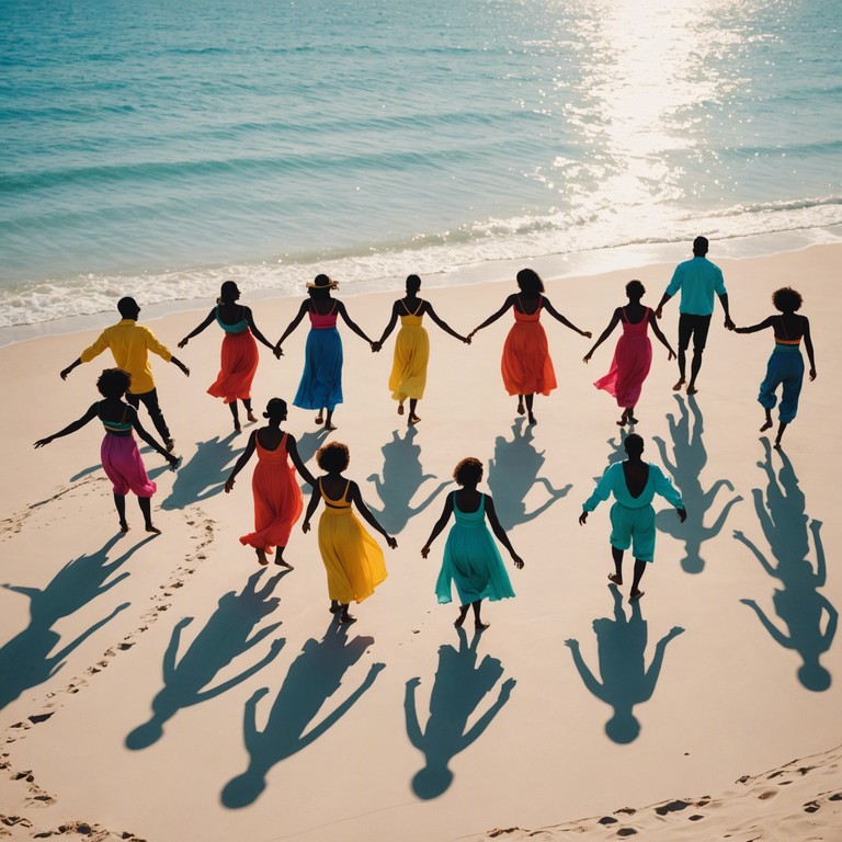 This track captures the spirit of liberation through the vibrant and infectious rhythms of calypso music, evoking the image of a joyful dance along a sunlit caribbean beach. The song combines traditional calypso elements with a waltz like tempo, providing a unique twist to the classic style. Steel drums lead the melody, supported by light percussion, creating a carefree and celebratory atmosphere that encourages listeners to dance and feel free.