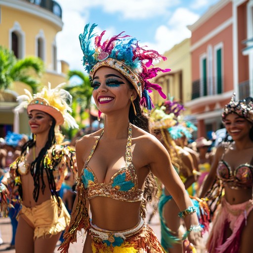 Immerse in the vibrant sounds of an island holiday party, featuring percussive grooves and engaging steelpan melodies that spread joy and festivity.