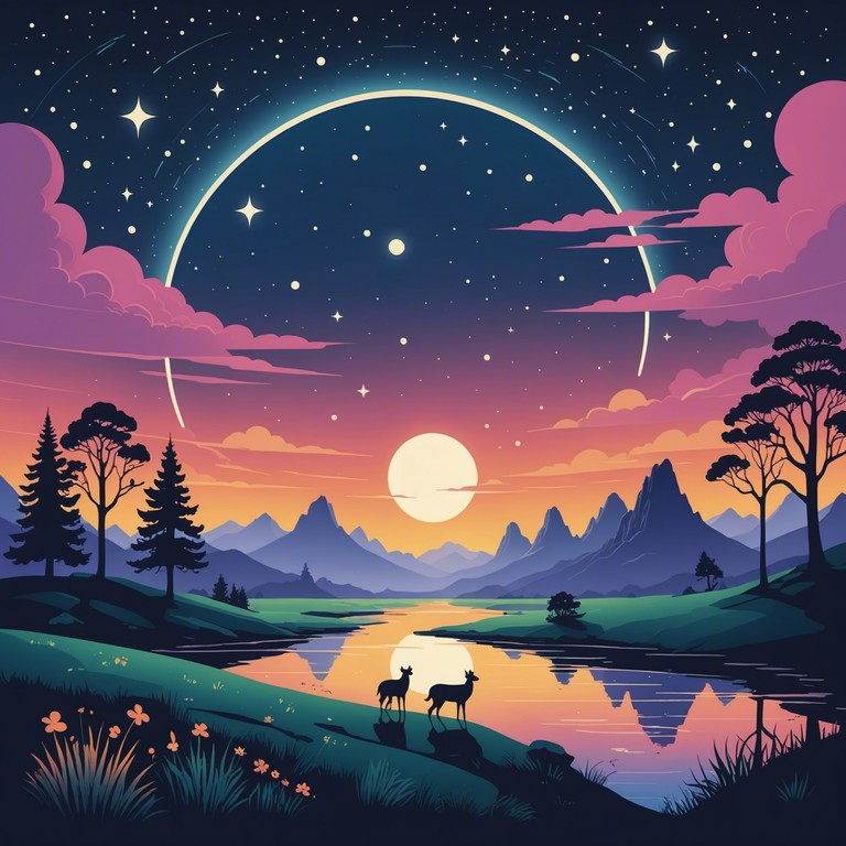 This track captivates its young audience by weaving a tapestry of mystical and playful melodies, channeling the wonder of childhood through enchanting musical storytelling. With its lilting melody and gentle crescendos, the piece aims to fill the minds of children with dreams of fantastic adventures and hero's journeys in magical realms.