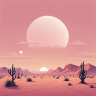 soothing desert tones, peaceful contemplation