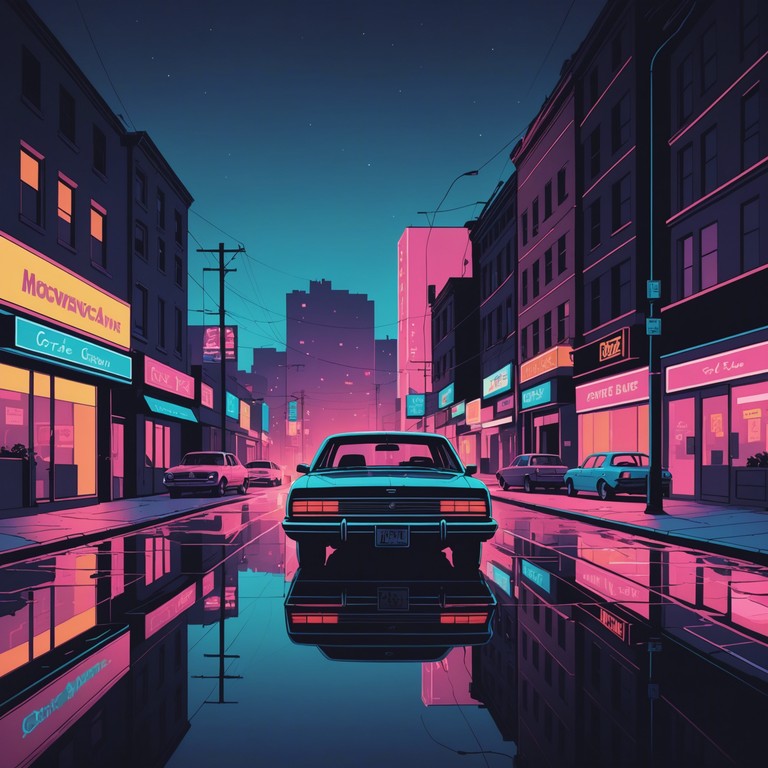 Imagine a song that captures the essence of a dimly lit, smoke filled room in the late 80s, where sultry saxophone melodies intertwine with vintage synthesizer sounds, creating an atmosphere of mysterious allure. The track is a modern take on classic new wave, perfect for a reflective night drive or a quiet evening at a chic lounge.