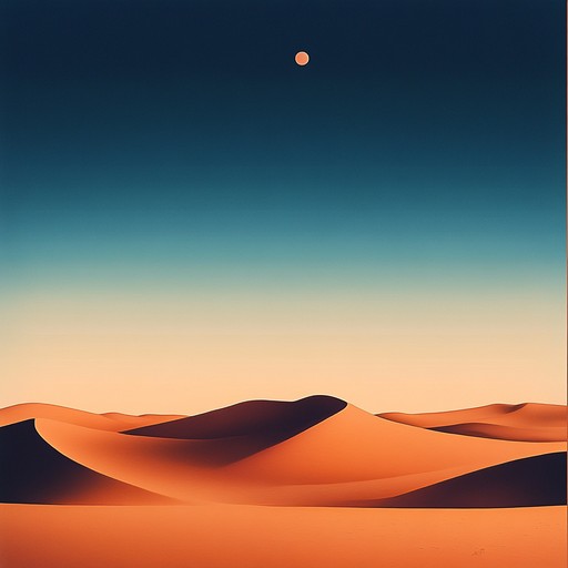 An ambient instrumental piece where the gentle strumming of the oud brings forth the serene ambiance of a desert at twilight, offering a soothing and reflective listening experience.