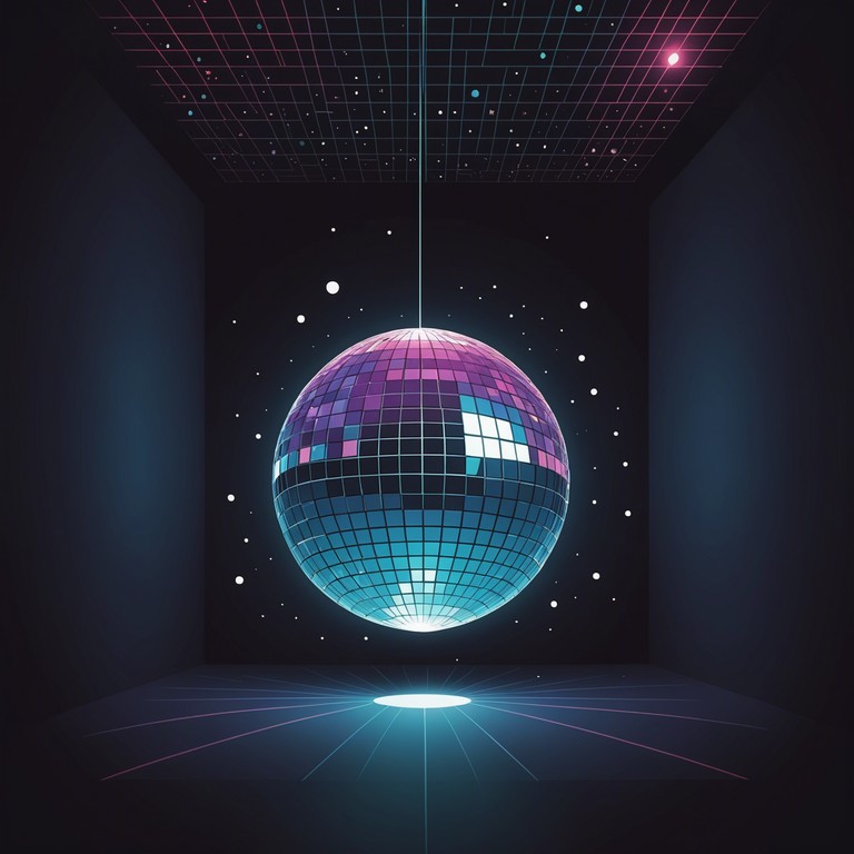 This instrumental track combines shimmering, glittery synth sounds with anxious, oscillating melodies to evoke a feeling of suspense and mystery. The music flows like light reflecting off a spinning disco ball in a dark, suspense filled room, putting listeners on edge while captivating them with its uniquely sparkling texture.