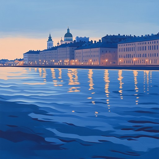 An instrumental track that encapsulates the tranquil atmosphere of helsinki at dusk, featuring sophisticated suomipop elements and soothing melodies that reflect the city's peaceful transition into night.