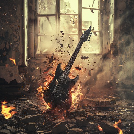 An electrifying hard rock anthem driven by furious guitar riffs and pounding drums, embodying unchained rage and defiance. The song captures the essence of rebellious energy and ferocious intensity, setting the stage for an explosive musical experience.