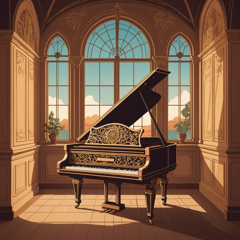 Capturing the spirit of grandiose ballroom events of the 17th century europe, this alternative piece highlights melodic patterns and the ornate detail typical of the time, performed on a well tuned harpsichord