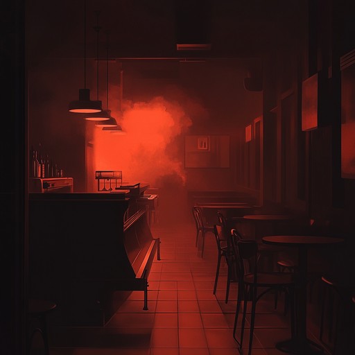 A dark and haunting lounge track with smooth jazz elements, blending eerie piano riffs with ambient synths to create a mysterious and unsettling vibe. Ideal for shadowy gatherings or late night musings.