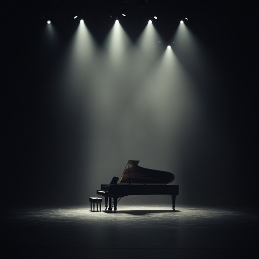 This composition captures the deep resonance of sorrow and retrospection, structured around a solitary piano, to weave a tapestry of melancholic narratives. Its poignant melodies speak to unforgettable sagas of love and loss, allowing listeners to immerse themselves in a profound auditory experience.