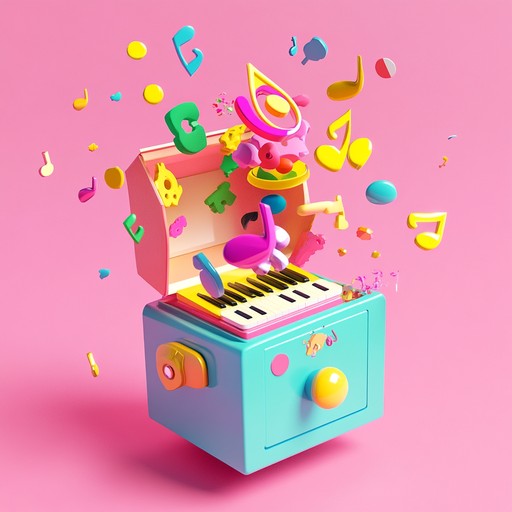 An instrumental track blending playful toy melodies with driving trap rhythms, creating a whimsical and upbeat atmosphere.