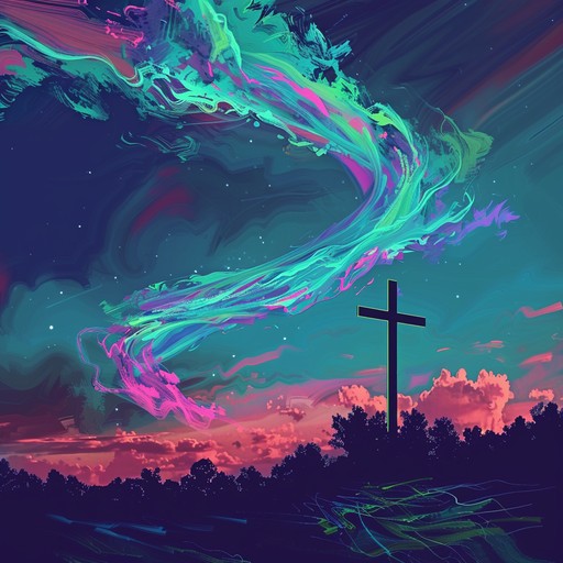 A fusion of sacred gospel chords with trippy psychedelic sounds, invoking a spiritual yet rebellious atmosphere. The track is anchored by an electric guitar with heavy effects, weaving through haunting organ riffs and ethereal vocal echoes. This unique blend creates a transcendent experience that pushes the traditional boundaries of gospel music.